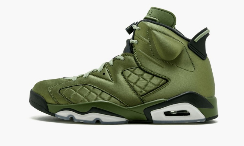 Nike Air Jordan 6 Retro Pinnacle \'Promo Flight Jacket\' Skor Herr Gröna Svarta | 583-JYVPWF