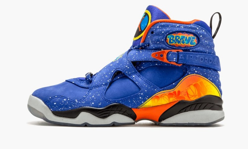 Nike Air Jordan 8 Retro DB (GS) \'Doernbecher\' Skor Barn Blå Orange | 951-WMRBPI