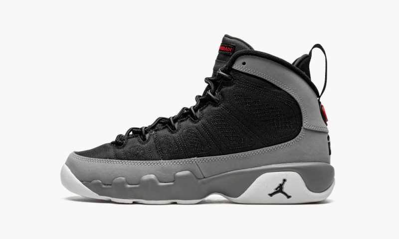 Nike Air Jordan 9 Retro GS \'Particle Grey\' Skor Barn Svarta Röda | 853-RGHANK