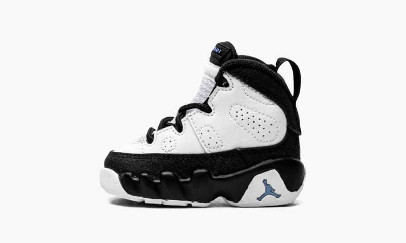 Nike Air Jordan 9 Retro TD \'University Blue\' Skor Barn Vita Blå Svarta | 708-GAKFPR