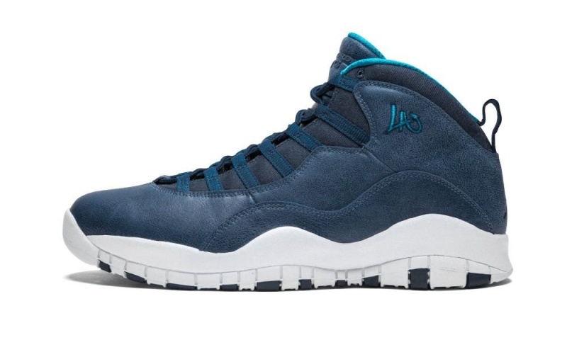 Nike Air Jordan Retro 10 \'City Pack - Los Angeles\' Skor Herr Vita Blå | 832-JDUPFM