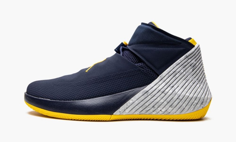 Nike Air Jordan Why Not Zer0.2 \'Michigan Wolverines\' Skor Herr Marinblå Vita | 473-QSIYVR