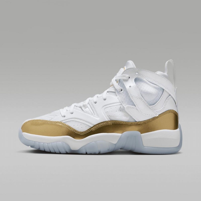 Nike Jumpman Two Trey Skor Dam Vita Metal Guld | 570-GILRVC